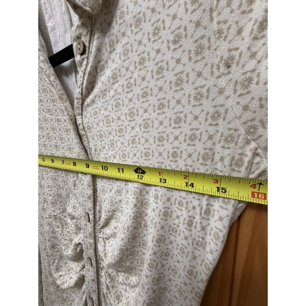 Free People Shayla Tan Mini Dress Size M Long Sleeve Button Up - Picture 10 of 11